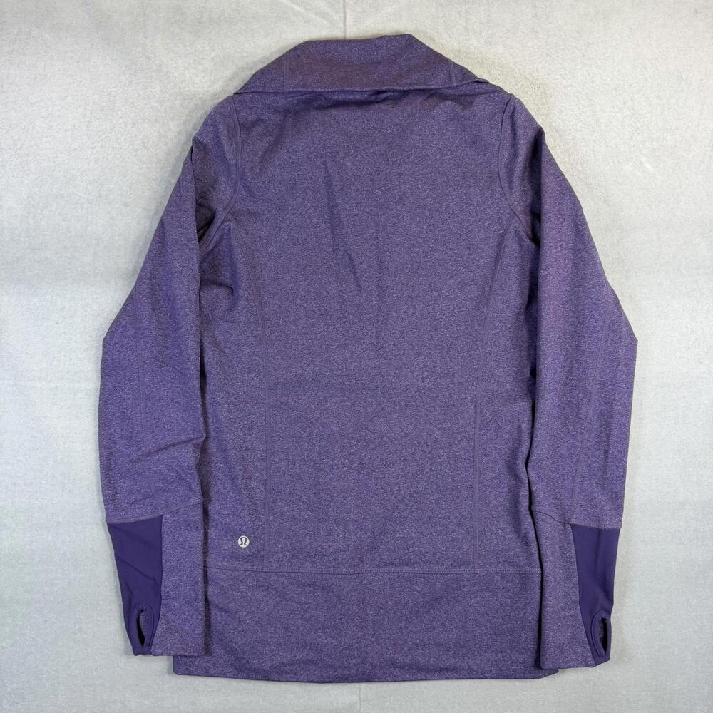 Lululemon In Stride Jacket Womens 6 Heather Purple Full Zip Stretch Gym Yoga - Picture 3 of 8